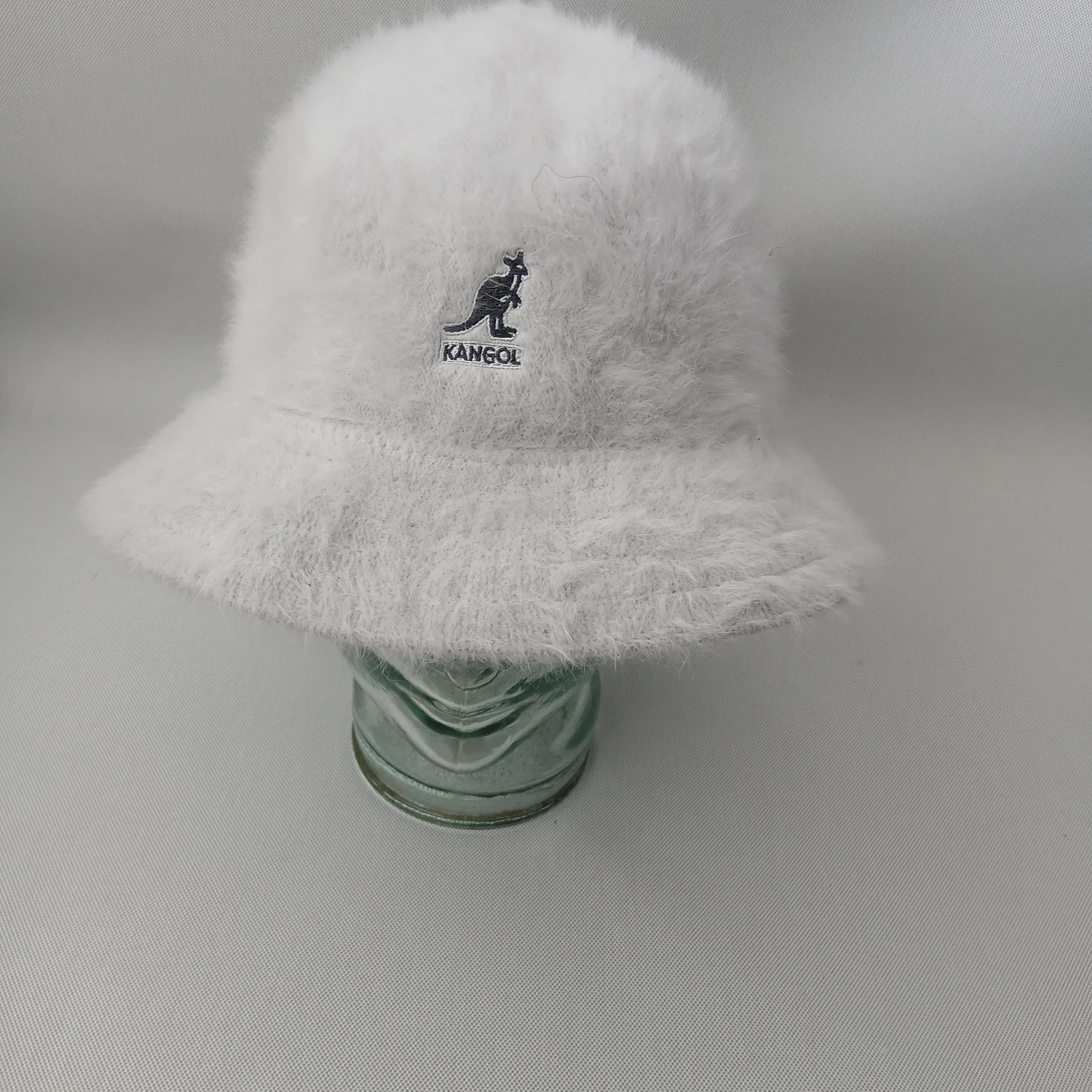 Kangol Furgora bucket Casual Hat Grey/ivory Size XL, Retro 90s Vintage