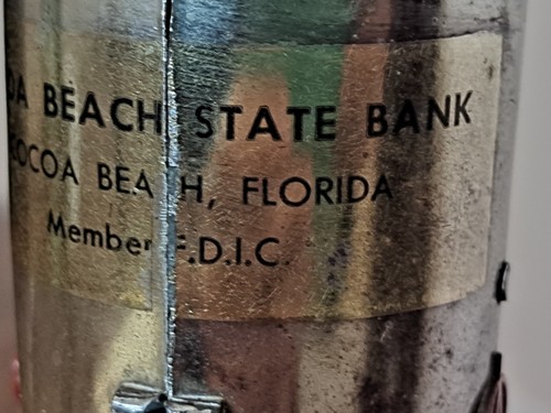 1950s Astro Mfg Rocket Bank Cocoa Beach State Bank Florida - Picture 9 of 14