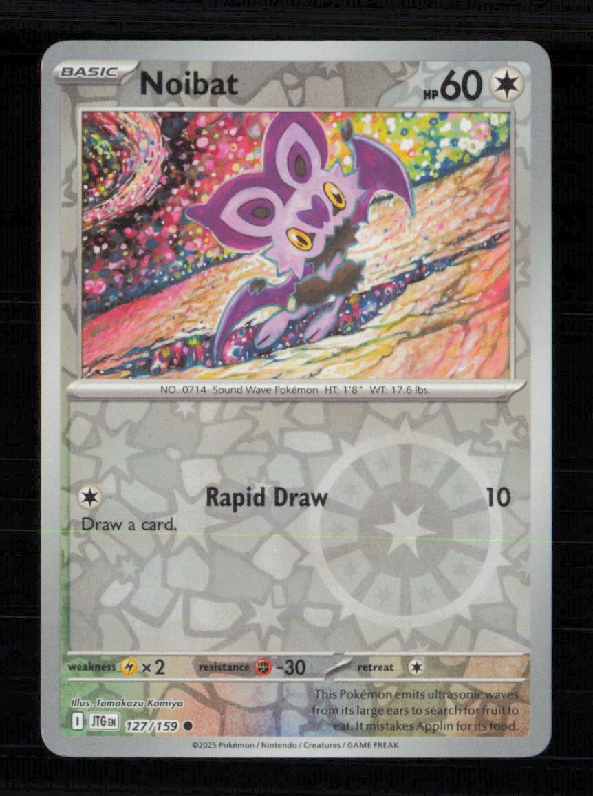 Noibat 127/159 Common Journey Together Pokemon Reverse Holo Near Mint