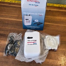 Engel Coolers Portable Live Bait 2 Speed Aerator Pump with 12V Power Adapter