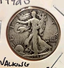 1942 - S Walking Liberty Half Dollar US Coin 90% Silver - Circulated