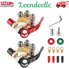 Car Battery Terminal Connector, 4 Way Positive and Negative Pole Quick Release