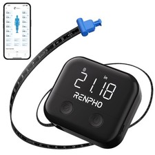 Black Smart Body Measuring Tape 60 Inch / 150 cm LED Display App Retractable