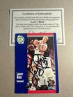 LARRY BIRD 1991 Fleer with AUTOGRAPH & COA Boston Celtics