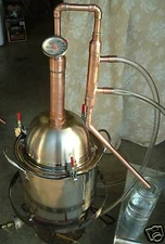 Copper Alcohol Moonshine Ethanol Still E-85 Reflux NR3 Gallon Stainless Boiler