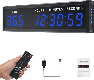 Digital Count Up Count Down Timer, Multi-Function 999 Days Countdown Remote