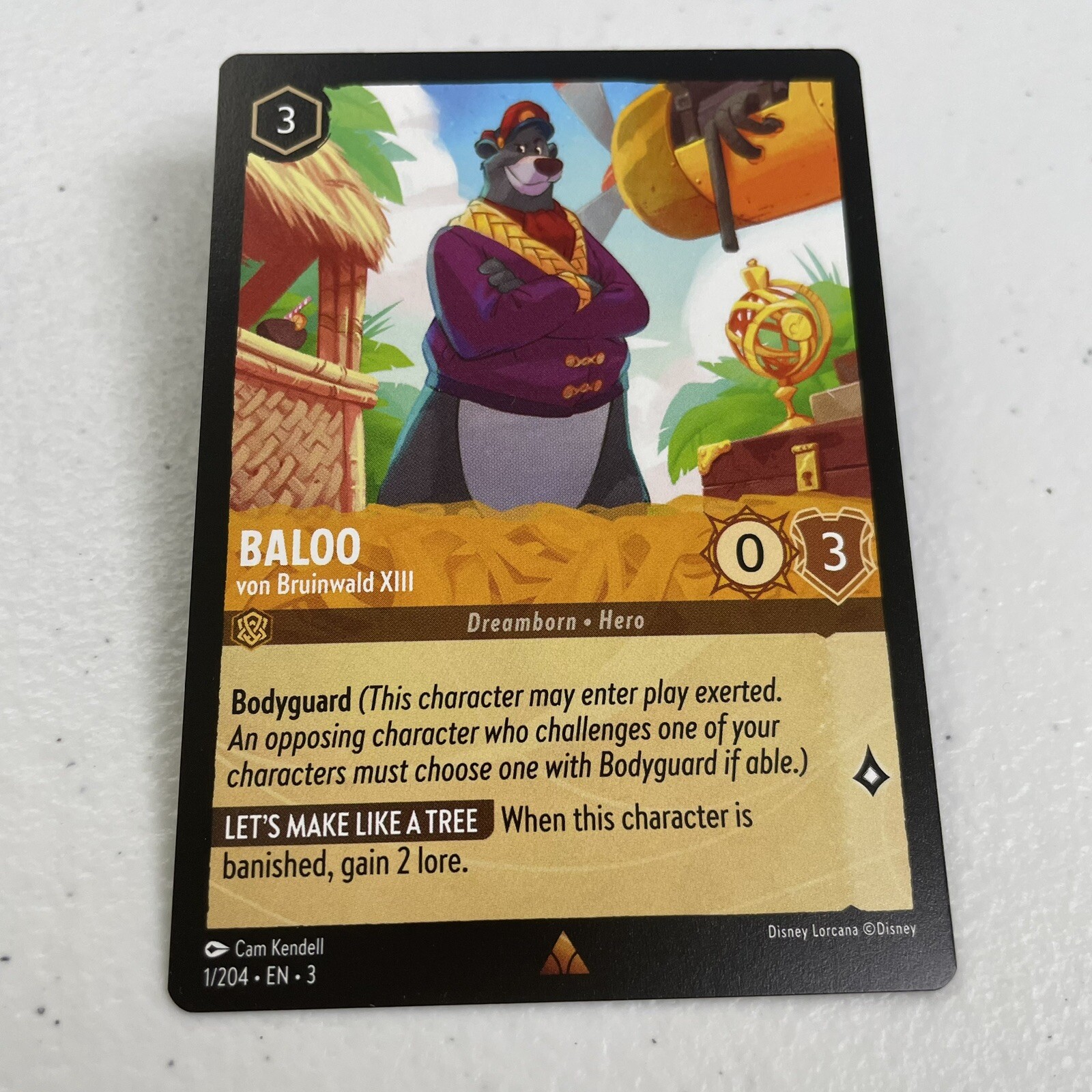 Baloo von Bruinwald XIII 1/204 Near Mint Rare Into the Inklands Disney Lorcana