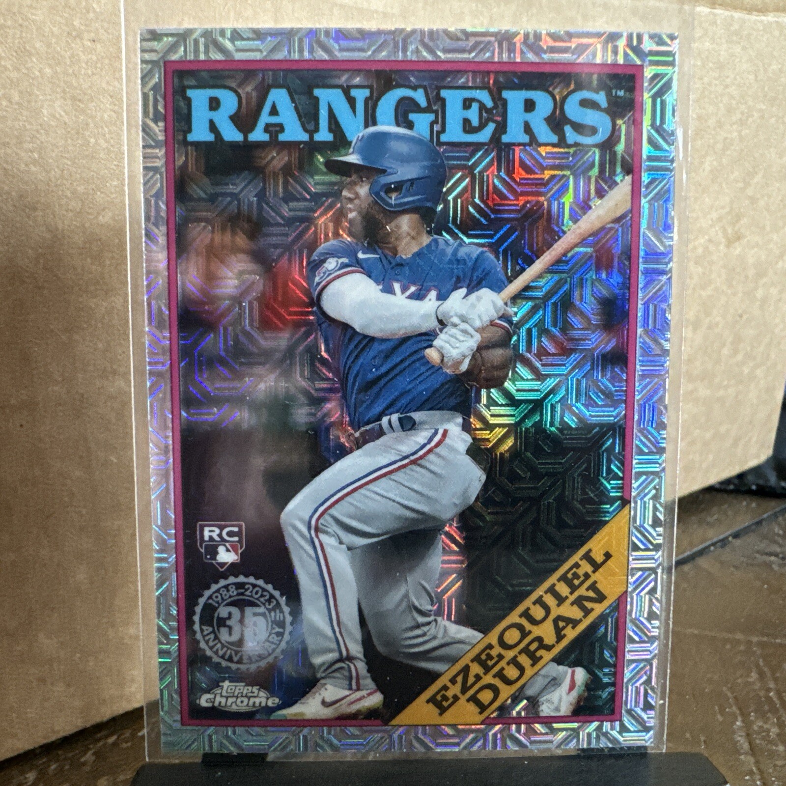 2023 Topps Chrome Ezequiel Duran Silver Pack Mojo Rookie #T88C-78 Rangers