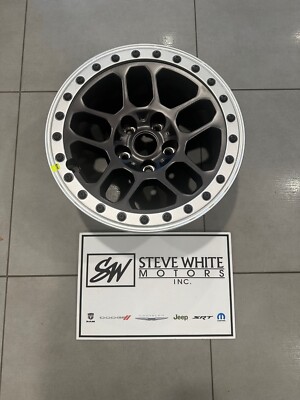 17x8 Jeep Wrangler JK JL Mopar OEM Bead Lock Capable Wheel Black