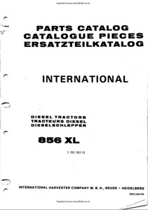 Case IH 856XL Parts Manual | eBay