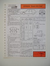 Revue technique Citroen GSA