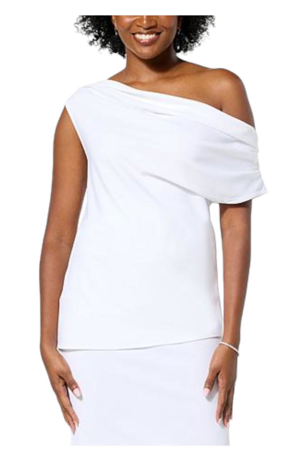 Curations x Amy Morrison Slouchy Top White