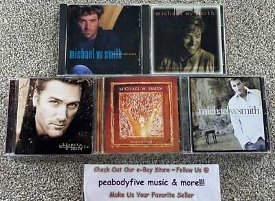 Lot of 5 MICHAEL W. SMITH CDS - Change, Decade 1983-93, Live, Worship, Rain (A)