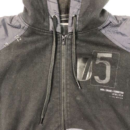 Jack Jones Full Zip Hoodie Mens Brett Sweat 8/9-09 Black Small S - Picture 6 of 21