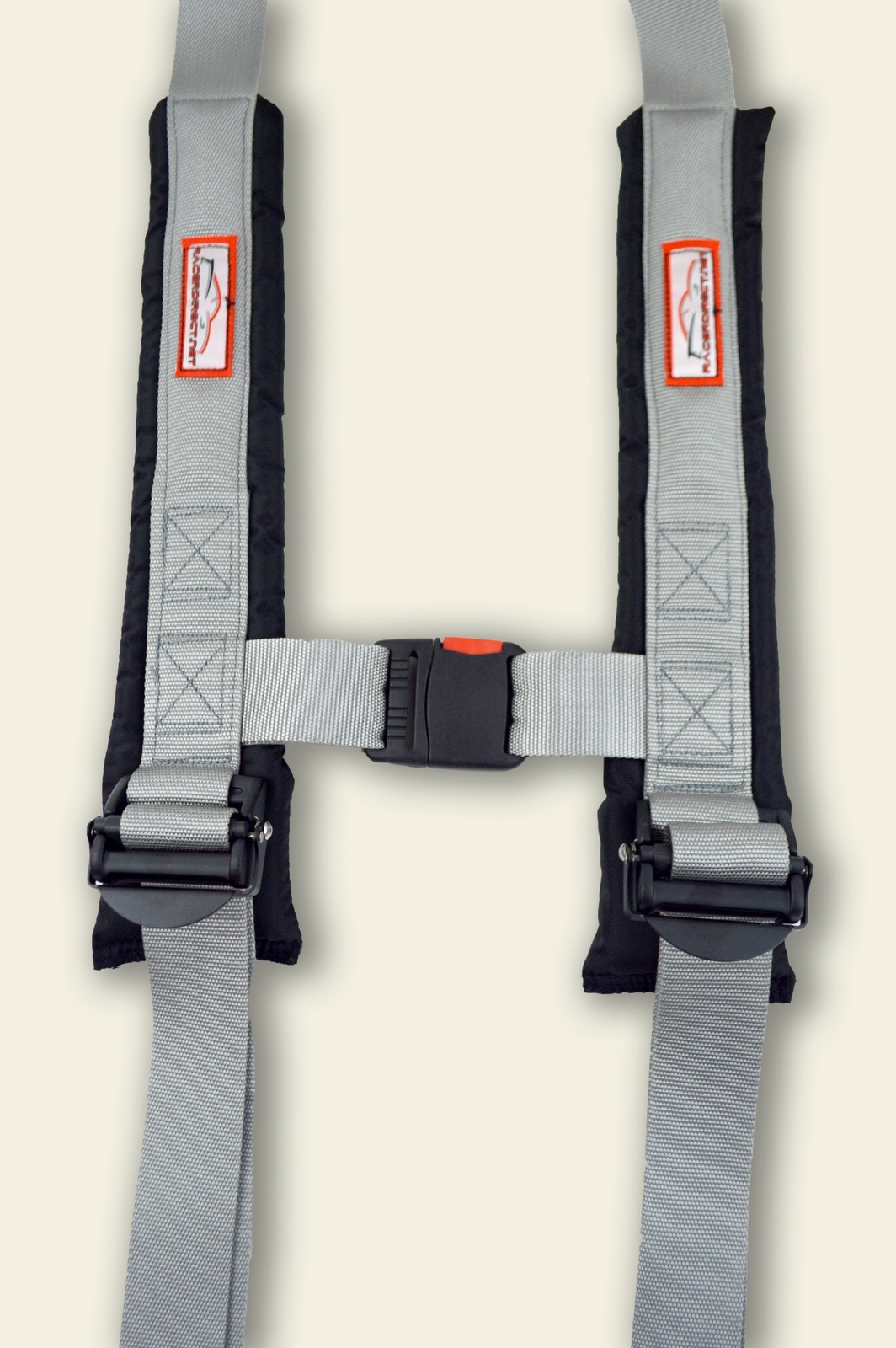 OFF ROAD SIDE BY SIDE 2" SEAT BELT HARNESS RACING 4 POINT LATCH GRAY