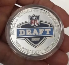 NFL Football Draft 2017 Police Security Challenge Coin FBI Philadelphia DOJ CIA