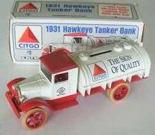Ertl Citgo 1931 Hawkeye Tanker Bank 6.5" NEW Made in USA #2 1991