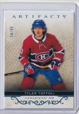 2021-22 UD Artifacts Base Light Blue Steel #90 Tyler Toffoli /85