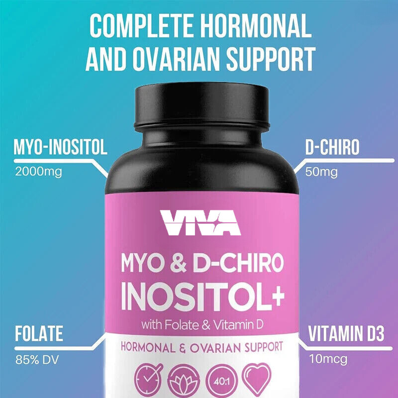 D-Chiro Inositol con Ácido Fólico y Vitamina 60 Cápsulas