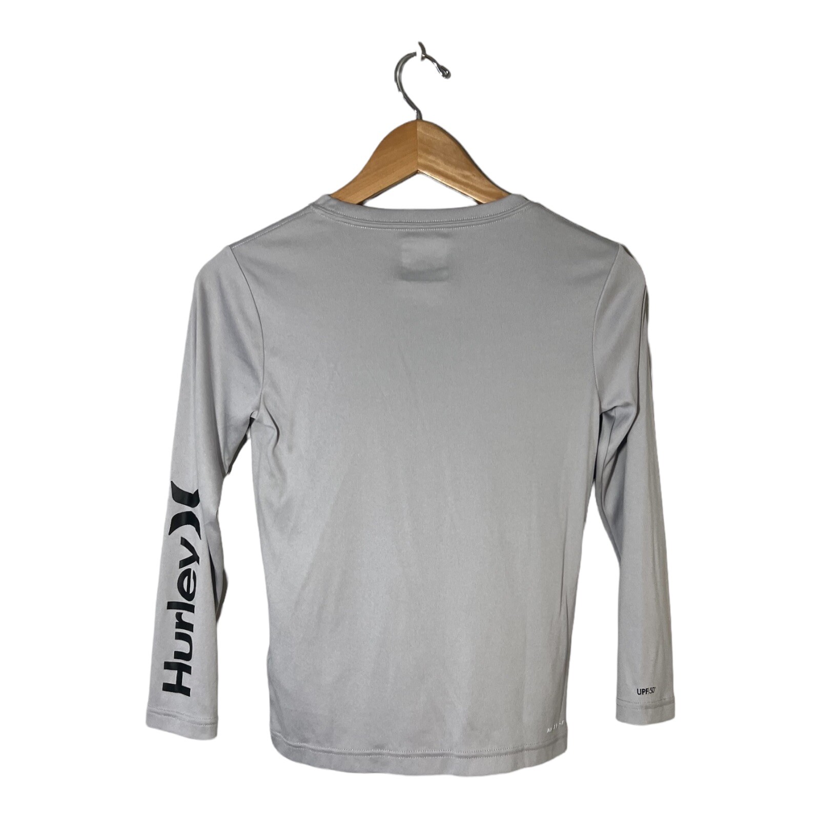 Hurley Boys' Long Sleeve Rash Guard Shirt, Youth Small, UPF 50, Nike