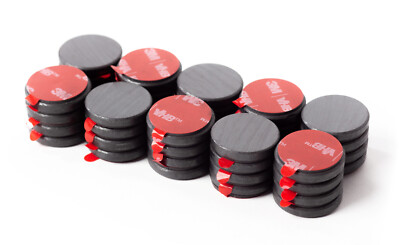 Super Strong Magnets for Crafts and Home   1 Inch Adhesive Backed Disk Magnets