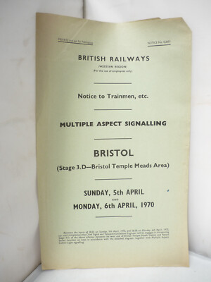 British Railways - Bristol - Multiple Aspect Signalling 1970 - Temple Meads