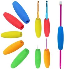 5 Pcs Crochet Hook Grips Ergonomic Crochet Hook Handle Attachment for Arthritis