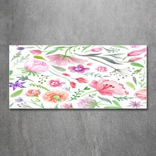 Acrylglas-Bild Wandbilder Druck 120x60 Deko Blumen & Pflanzen Blumenmuster