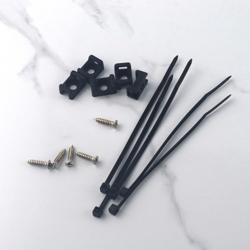 100Tlg Kabelhalter Schraubbar Kabelhalter Wand Mit Kabelbinder Halter Satteltyp - Bild 8 von 10