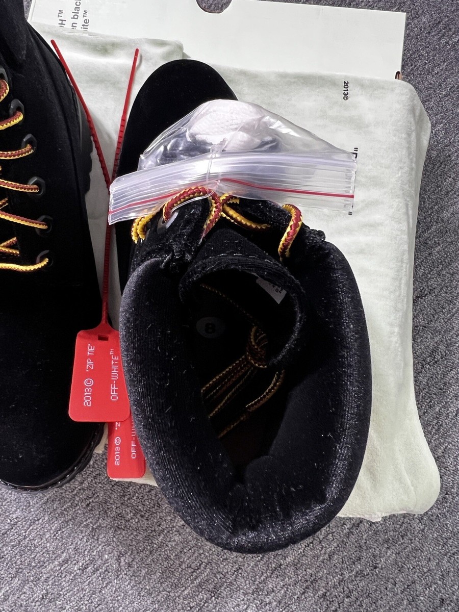 Timberland x Off White Virgil Abloh 6-Inch Boots Black Timberland x Off White Virgil Abloh 6-Inch Boots Black