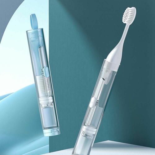 Cepillo de dientes plegable herramientas de limpieza de dientes kit de almacenamiento de pasta de dientes conjunto de cepillo de dientes - Imagen 1 de 11