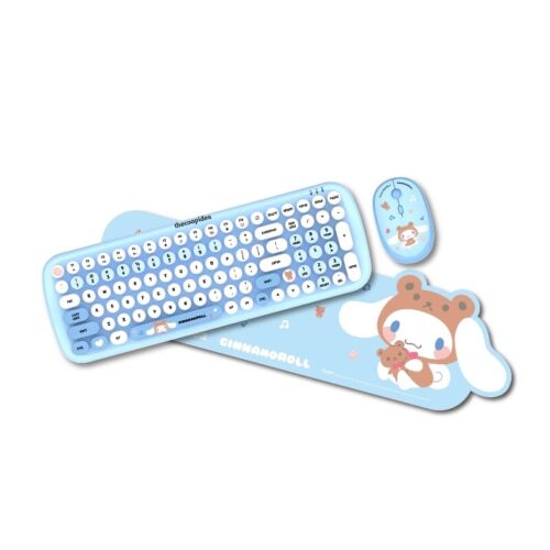 Thecoopidea Sanrio TAPPY 2.4GHz Wireless Keyboard Mouse Set Cinnamoroll Kuromi - Picture 11 of 20