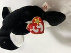 “WAVES” TY BEANIE BABY B&W WHALE, NO ERROR, PE PELLETS - EXCELLENT CONDITION! — photo 6