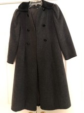 Tailored By Rothschild Size 10 USA Girls Kids Gray Black Coat Formal Wool Winter