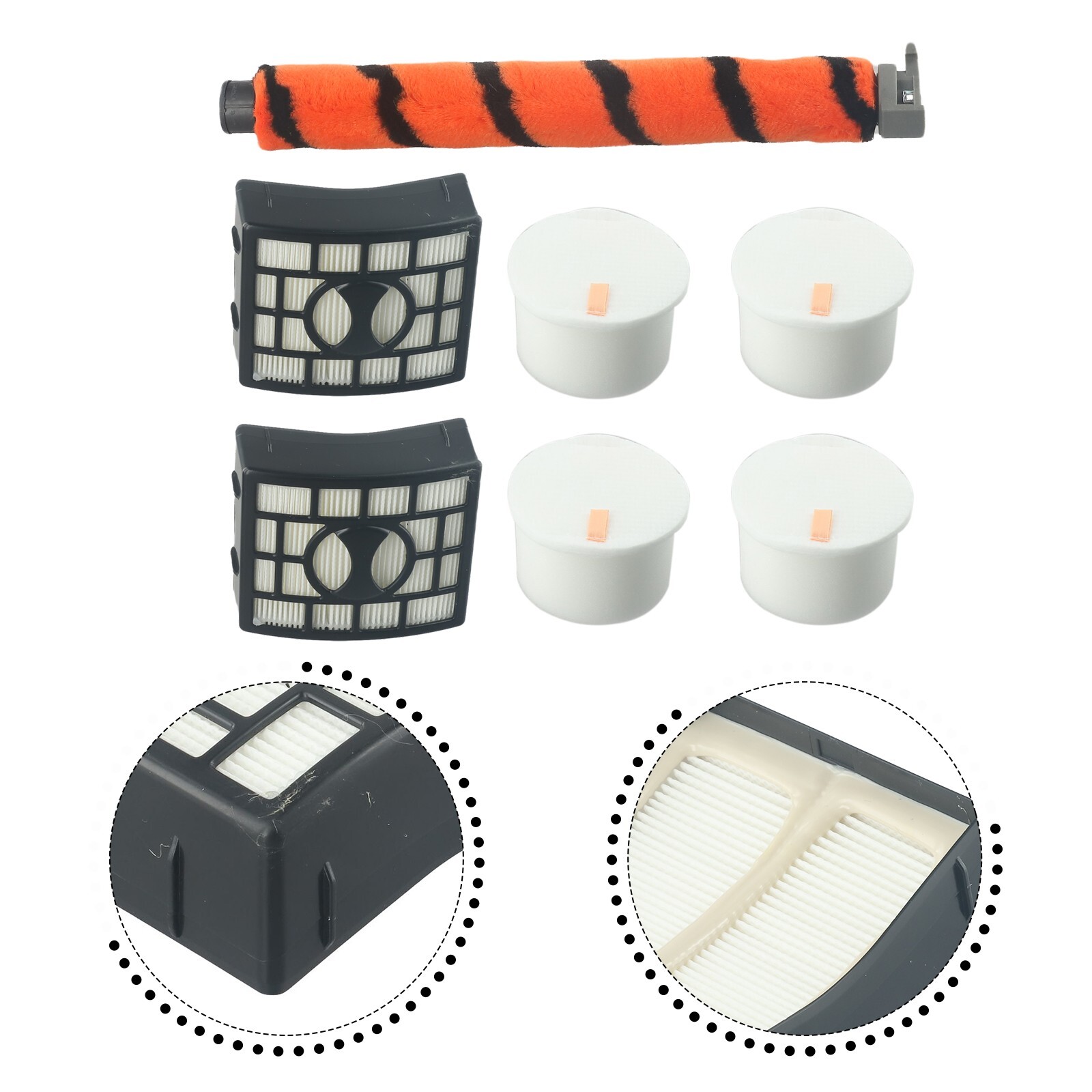 Long Lasting Filter Kit for Shark NZ801UKT NV800 NV801 Vacuum Cleaners