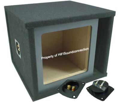 Car Audio Single 12'' Vented Square Paintable Sub Box fits Kicker L7 Subwooofer