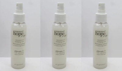 PHILOSOPHY RENEWED HOPE IN A JAR MICRORENEWAL HYDRATING MIST 3.9 OZ (LOT OF 3)