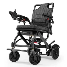 38LB Foldable Electric Wheelchair Intelligent Lightweight Wheelchair For Airline