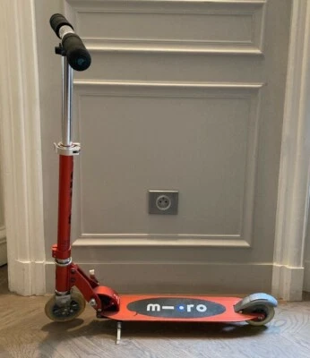 *** TROTINETTE 2 ROUES MICRO SPRITE ROUGE TBE *** - Photo 1/4