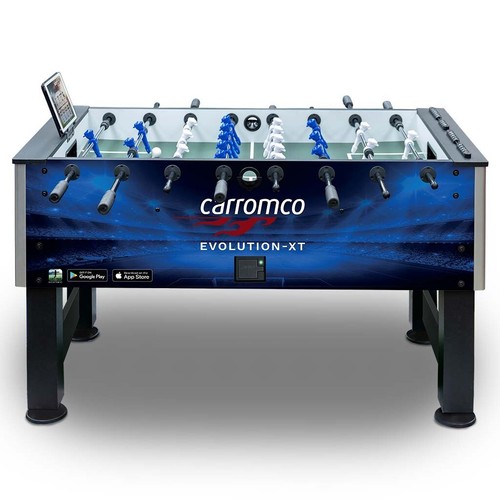 CARROMCO KICKER EVOLUTION-XT in blau Tischfußballspiel App Tunierkicker - Bild 2 von 14