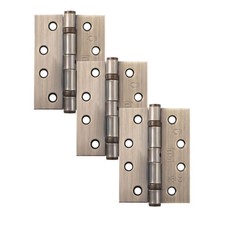 Ball Bearing Door Hinges 4 Inch Packs of 3 Fire Rated Hinges Various Finishes