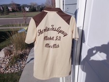 Vintage Na Nast Bowling Shirt Sz 34 Shelvin Insurance Agency Mitchell So Dak