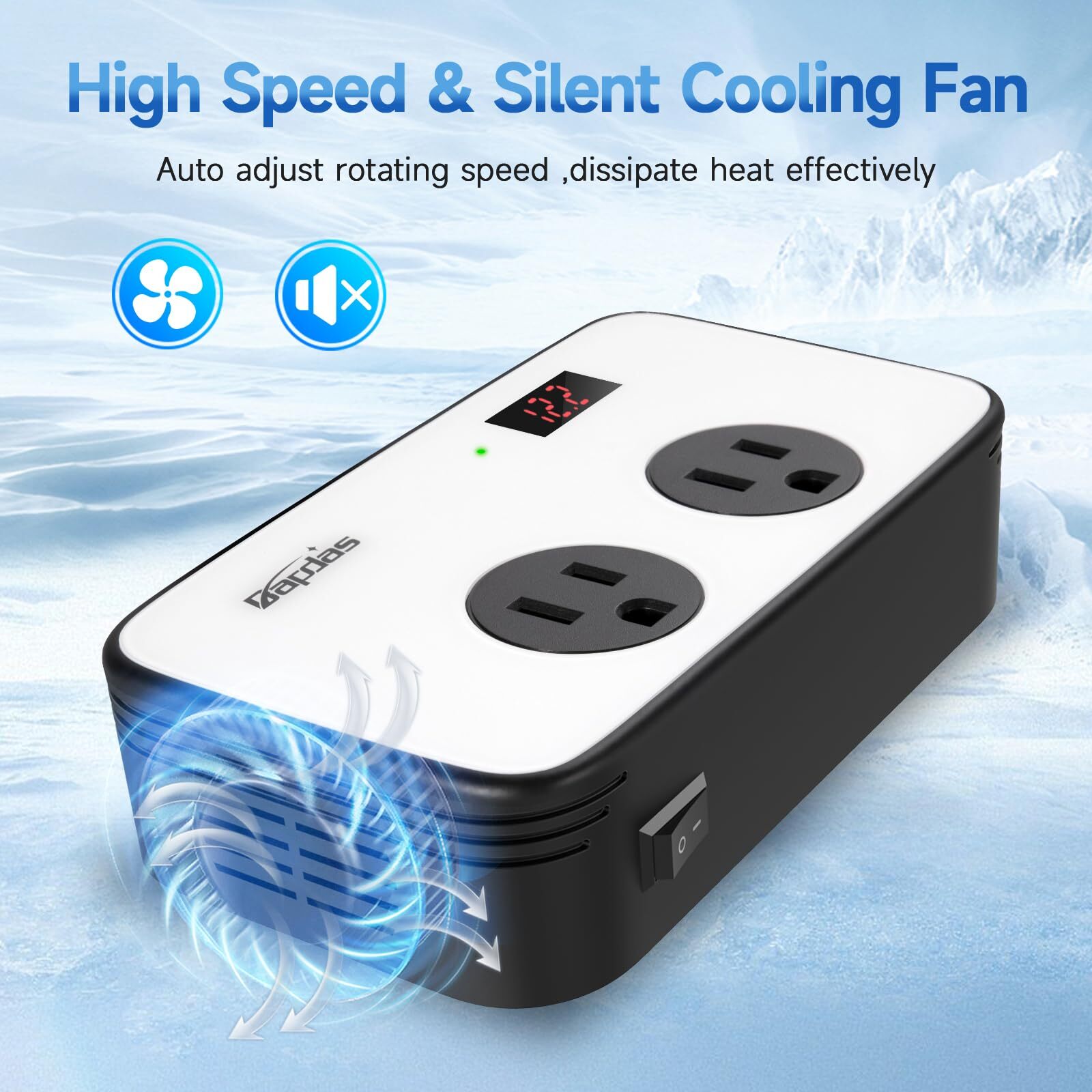 200W Power Inverter for Car DC 12V to AC 110V Car Outlet Adapter with PD 25W ...