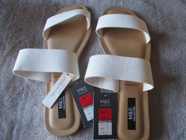 Marks and hotsell spencer white sandals