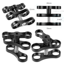 CNC Butterfly Clip Clamp Diving Arm Ball Head Mount Adapter Camera for GOPRO 13