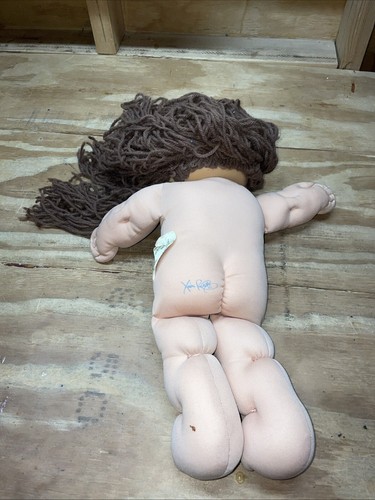 Vintage Cabbage Patch Girl Doll 1978-1982 Brown Hair & Eyes 17” Fast Shipping - Picture 5 of 11