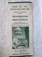 Chesapeake & Ohio Railway Ad 1952, Michigan High School Washington D.C. Tour