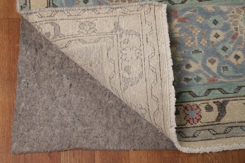 Green Floral Wool Traditional Area Rug 10x13 ft Hand-knotted for Living Room - Picture 8 of 22