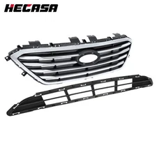 For Hyundai Sonata Sport 2015 2016 2017 Front Upper &Lower Grille Grill Assembly