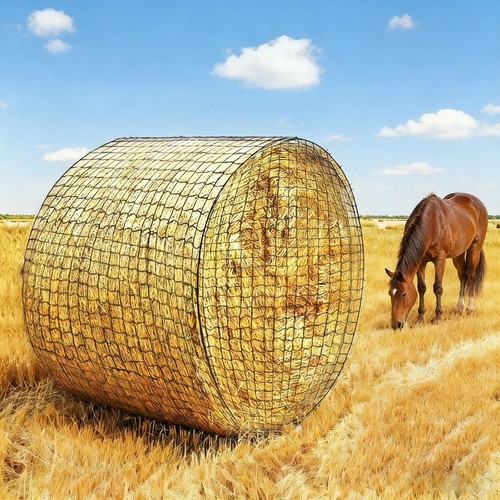 Ciclvx Round Bale Hay Net 5x5ft LargeRound Bale Hay Nets For Horses